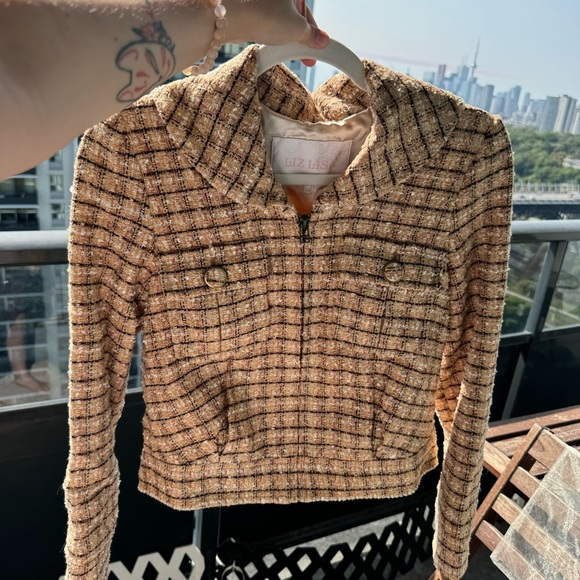 Liz Lisa tan and brown Japanese vintage jacket (blazer) - Picture 3 of 9